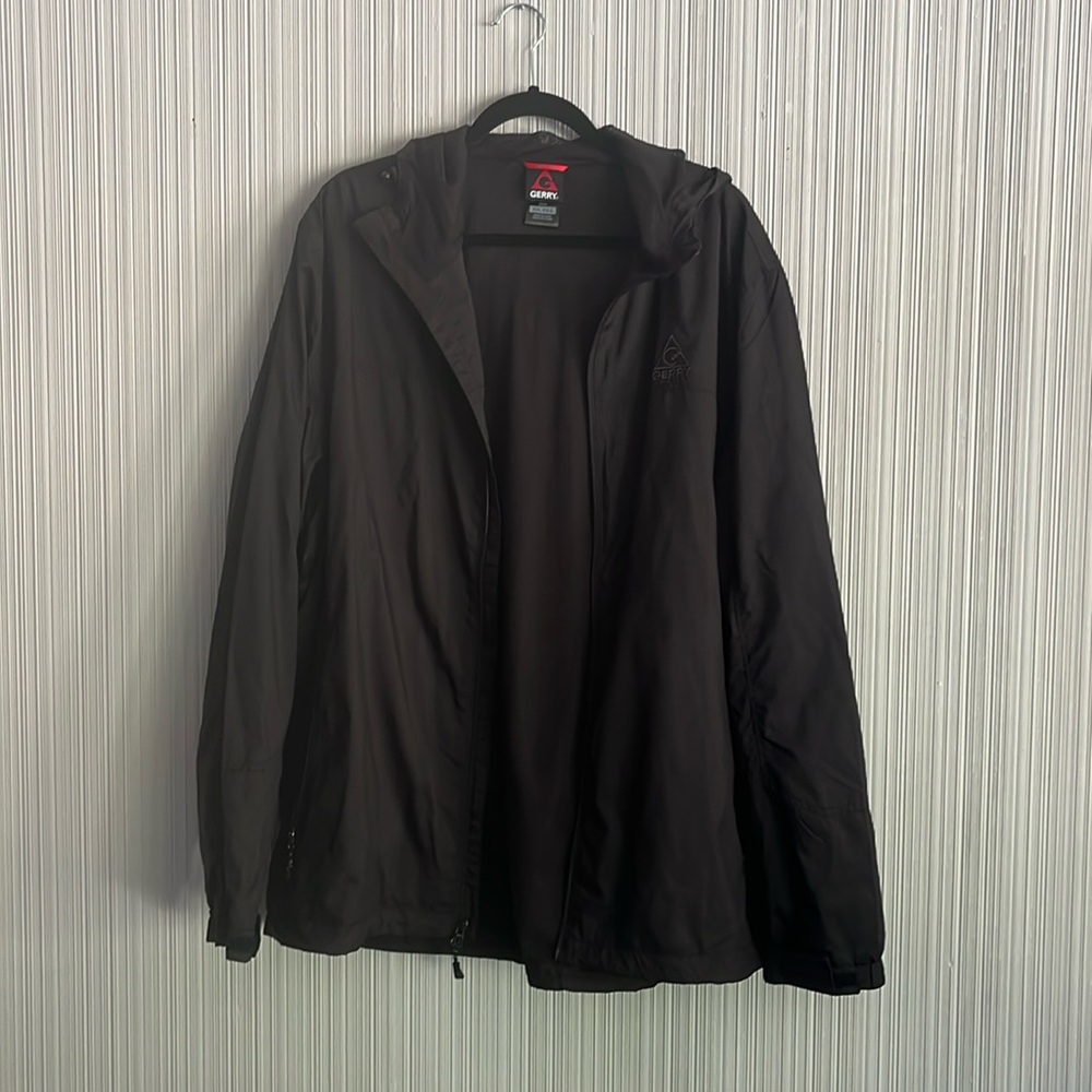 Plus Size Black Gerry Rain Jacket - image 1